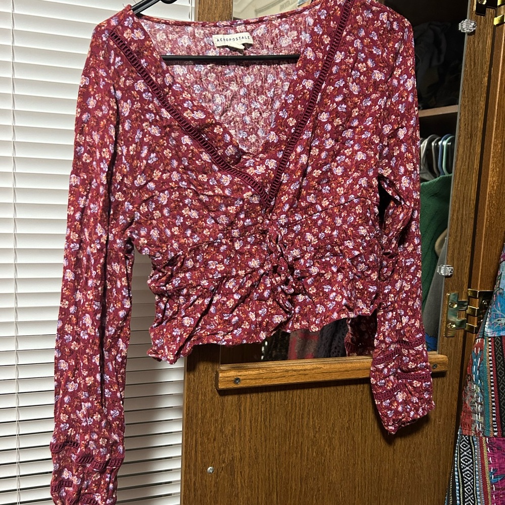 Altar'd State Women's Floral Top - Red